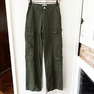 ZARA green cargo pants